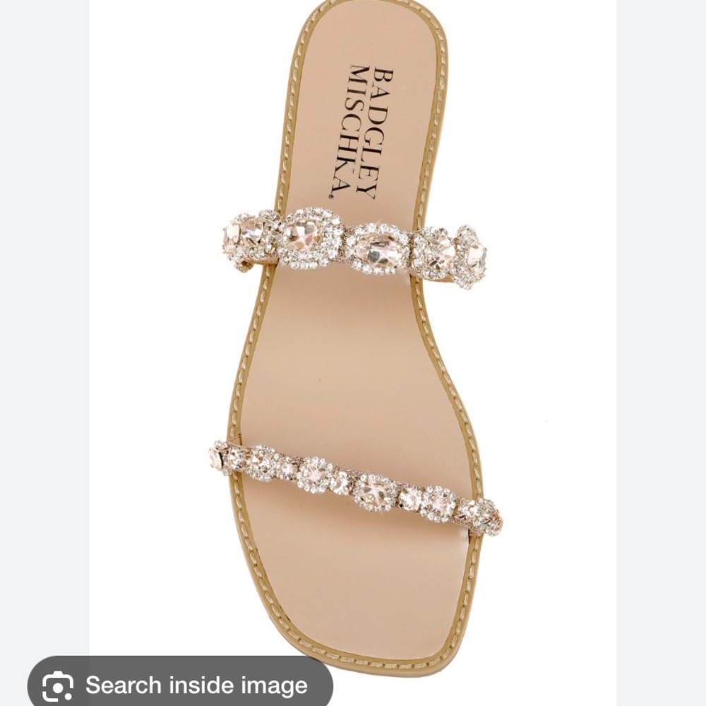 Badgely Mischka Reed Jeweled Sandal 7.5